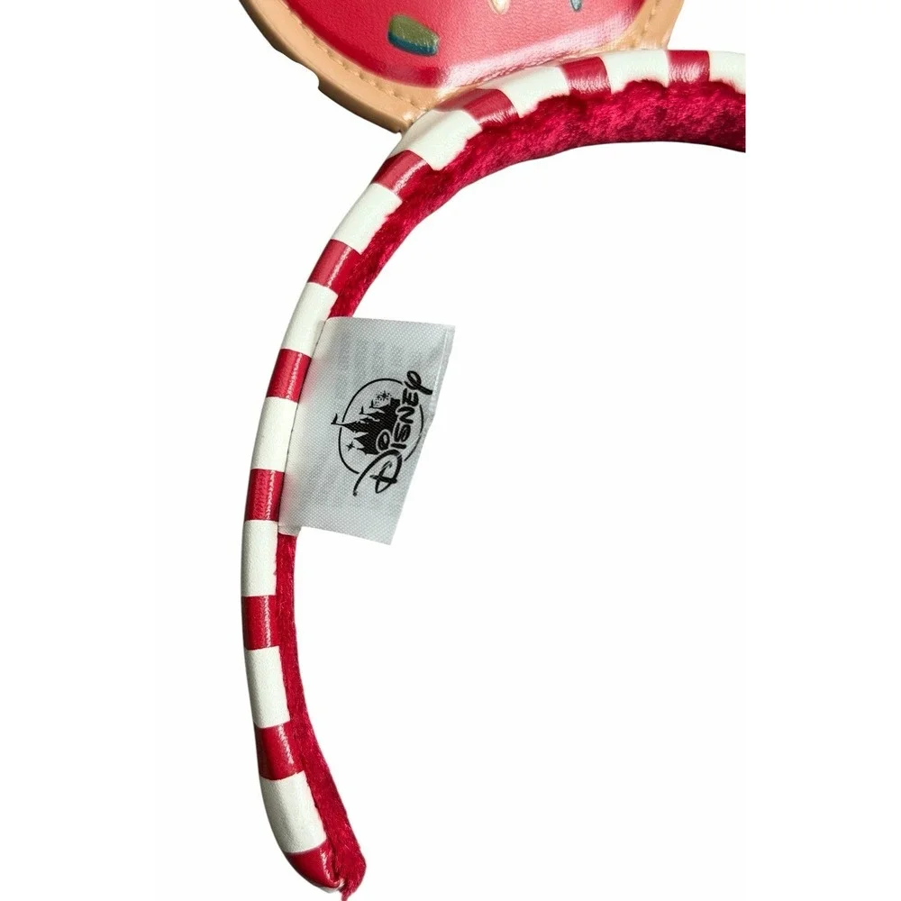 Disney Mickey Ears Christmas Cookie Sprinkle Candy Cane Holiday Headband‎